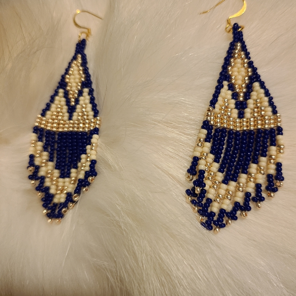 Indigenous handmade vintage style earrings